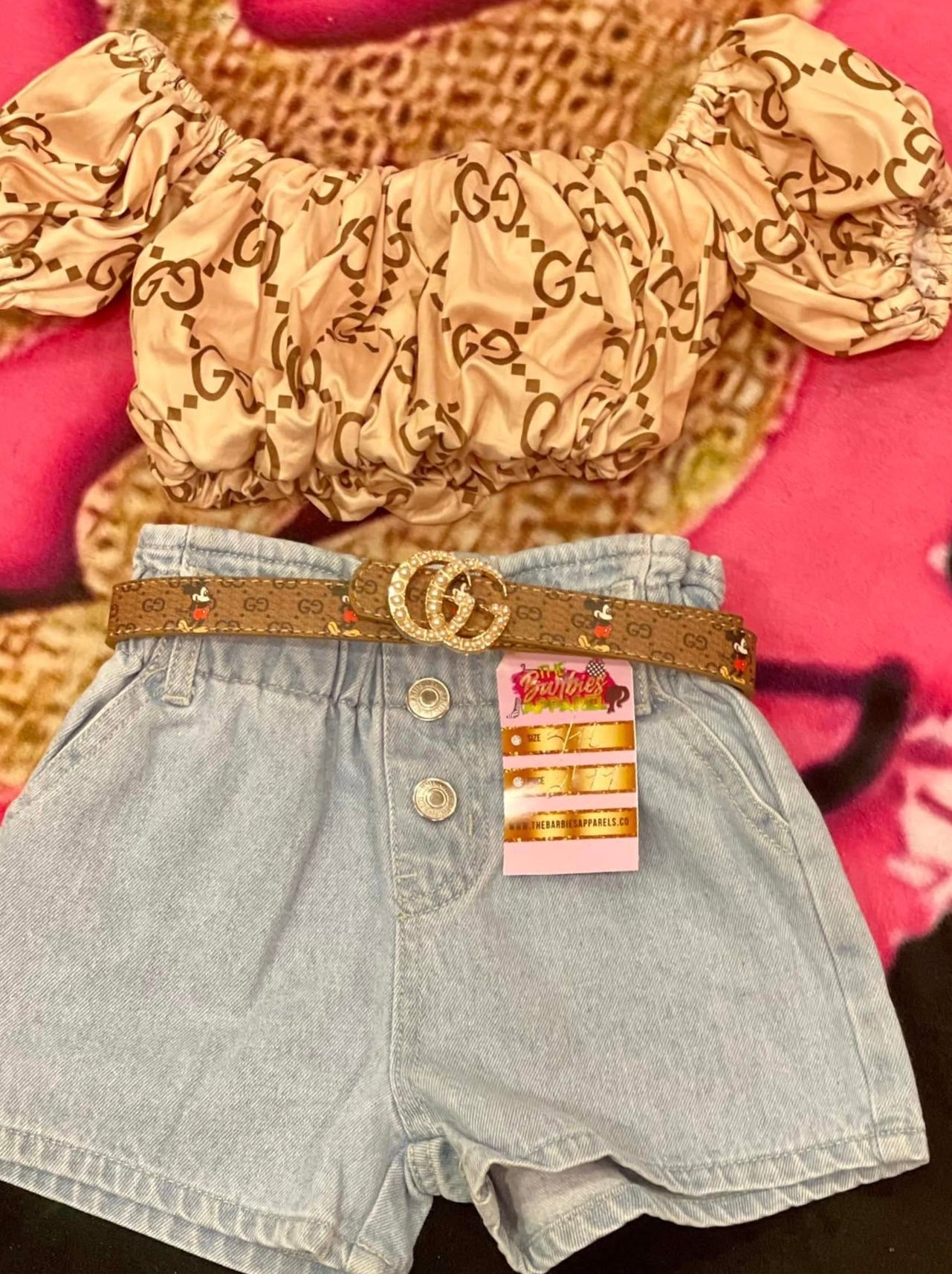 GG Fancy Girl crop set