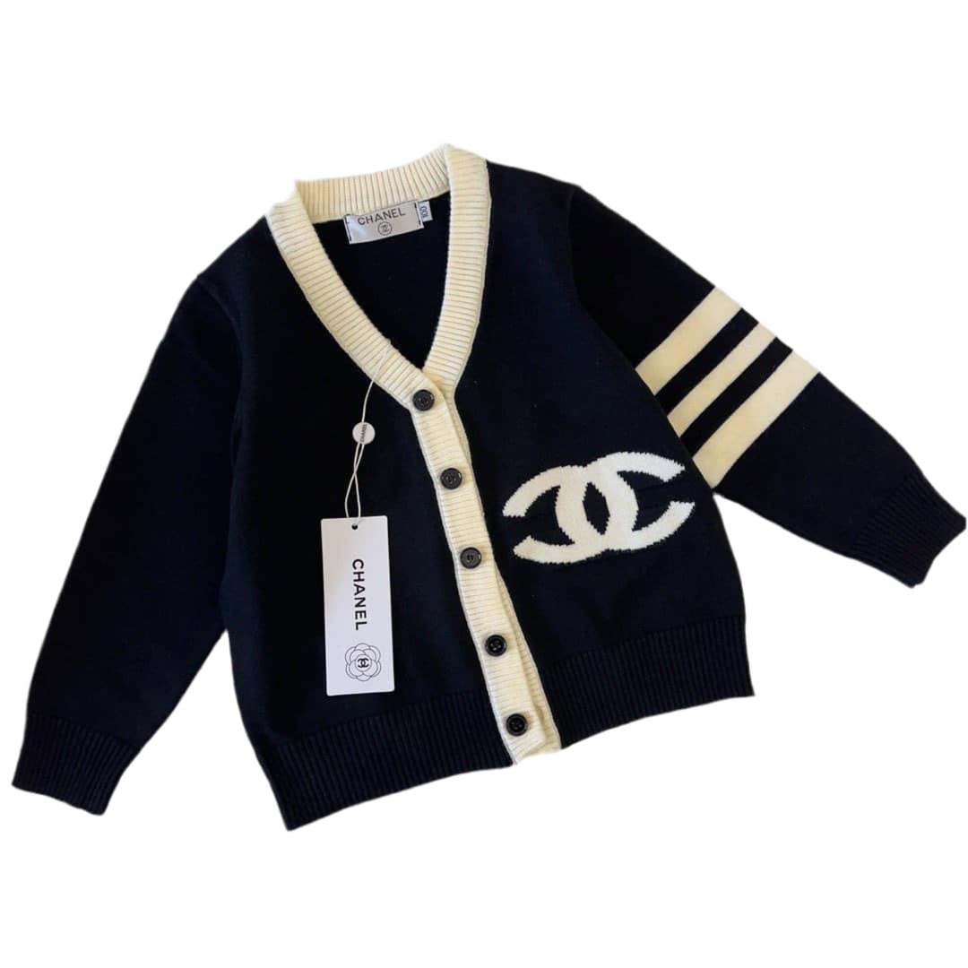 “CC” Cardigan skirt set